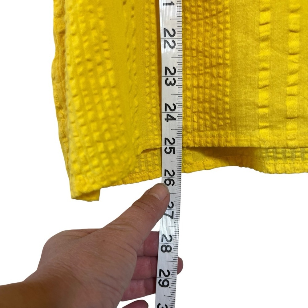 J. Crew Bright Yellow Ruffle V-Neck Blouse - Picture 7 of 11